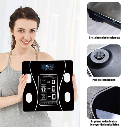 BALANZA SMART BLUETOOTH RECARGABLE 💖💪🏻🤩